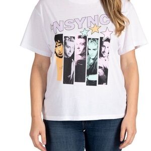 NSYNC Ladies Short Sleeve Band Tee
